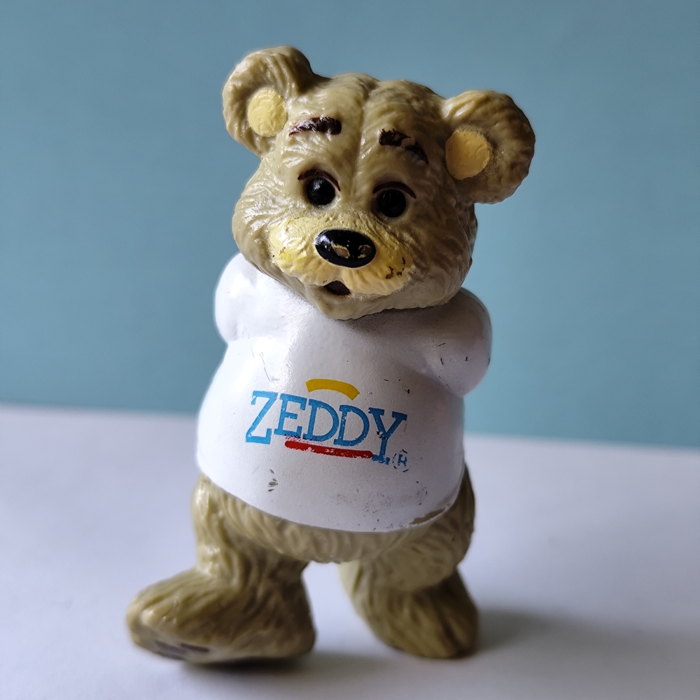 4/$50⭐️Vintage Zellers Zeddy the Bear PVC figure
